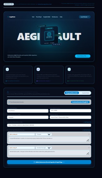 AegisMesh: Sovereign Cyber-Forensic Grid – screenshot 1