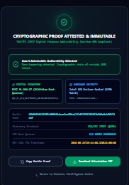 AegisMesh: Sovereign Cyber-Forensic Grid – screenshot 6