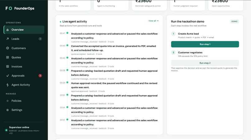 FounderOps – screenshot 2