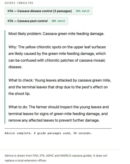 Offline Cassava Advisor – screenshot 2