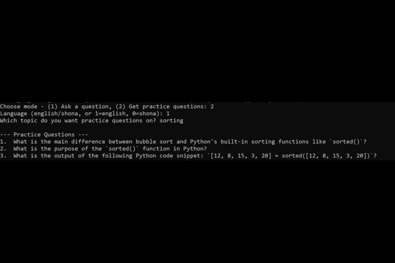 Offline Shona AI Coding Tutor – screenshot 2