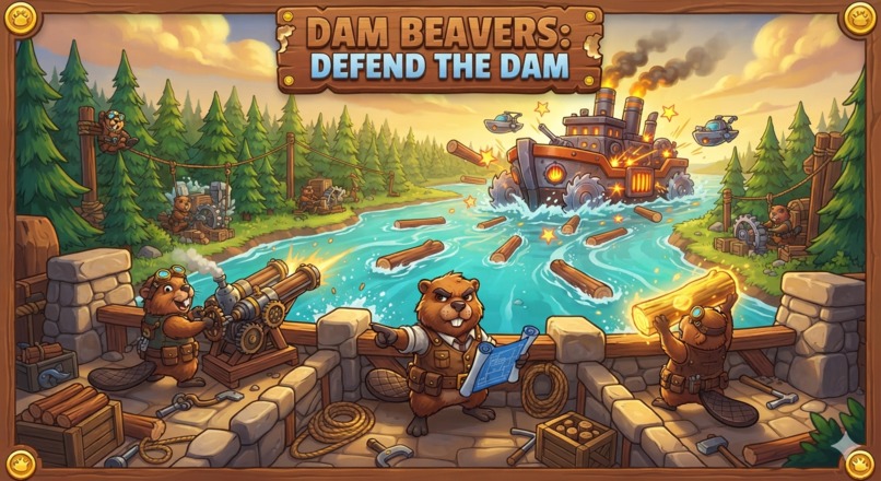 Dam Beavers: Defend the Dam – screenshot 1