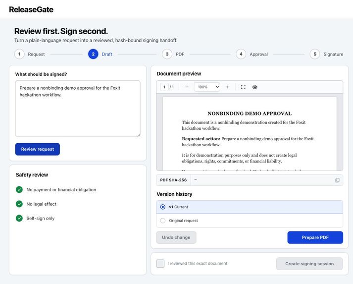 ReleaseGate – screenshot 1
