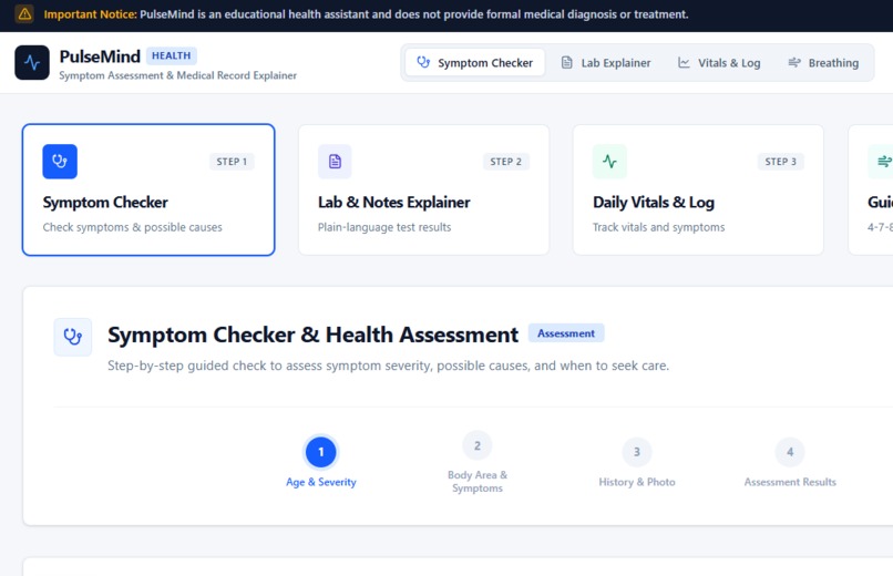PulseMind - Symptom Assistant – screenshot 1
