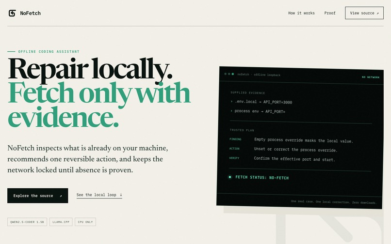 NoFetch – screenshot 1