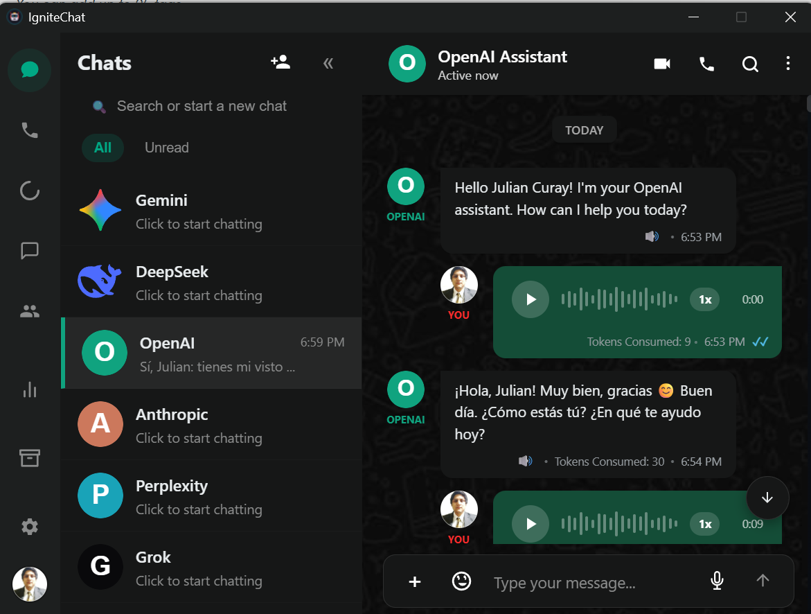 Ignite Chat - interactive messages