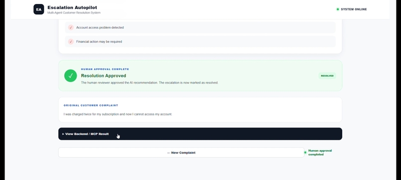 Customer Escalation Autopilot – screenshot 3
