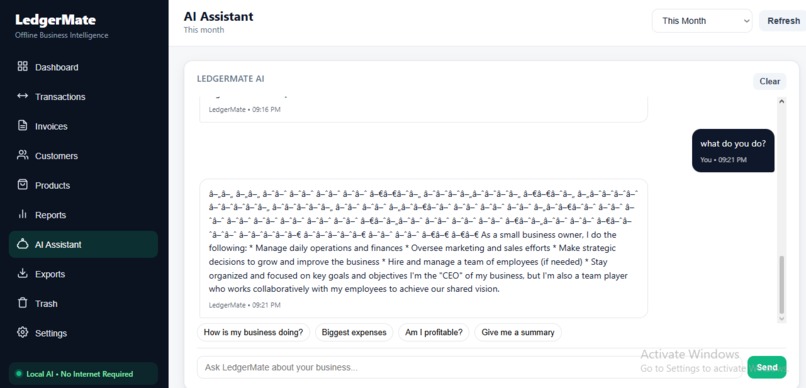 LedgerMate — Offline SME Bookkeeping Assistant – screenshot 4