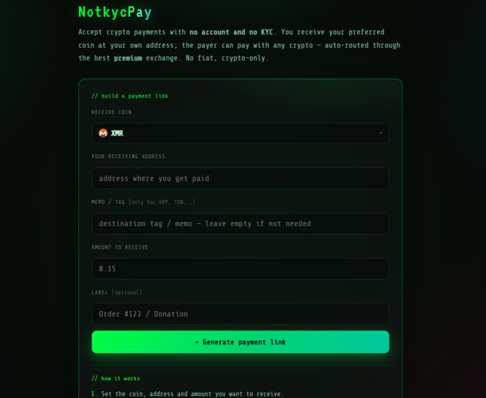 NotKycLife – screenshot 2