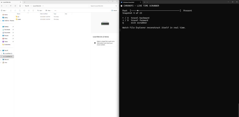 ChronoFS - The Time-Scrubbing File System – screenshot 1