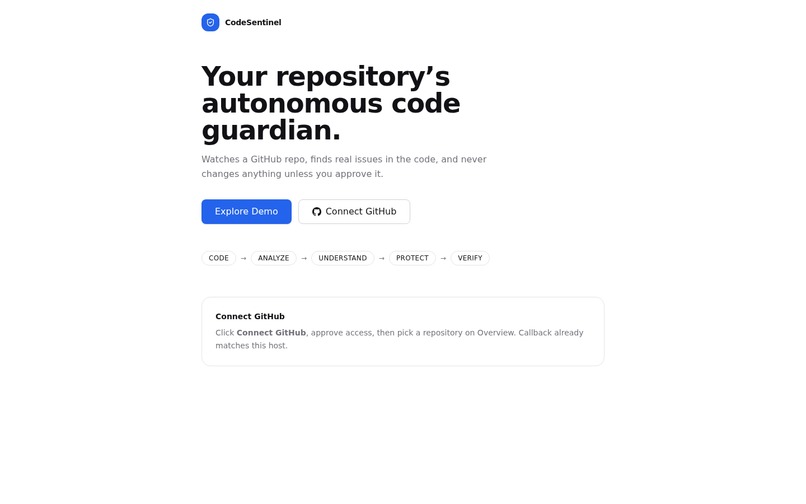 Codesentinel  – screenshot 2