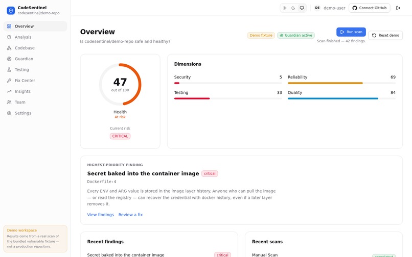 Codesentinel  – screenshot 5