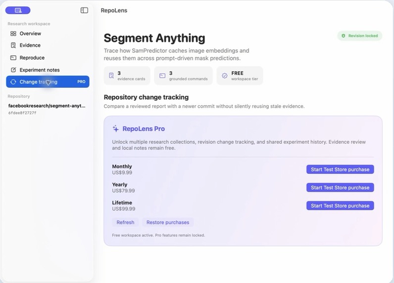RepoLens – screenshot 2