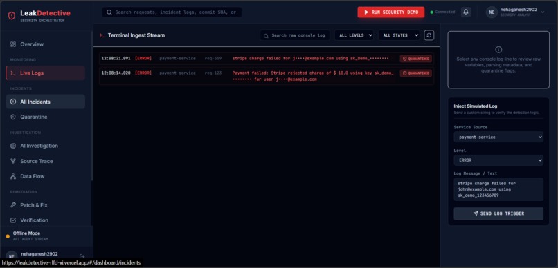 LeakDetective: Detect, Reproduce, Patch, Prevent – screenshot 1