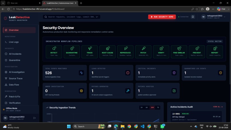 LeakDetective: Detect, Reproduce, Patch, Prevent – screenshot 3