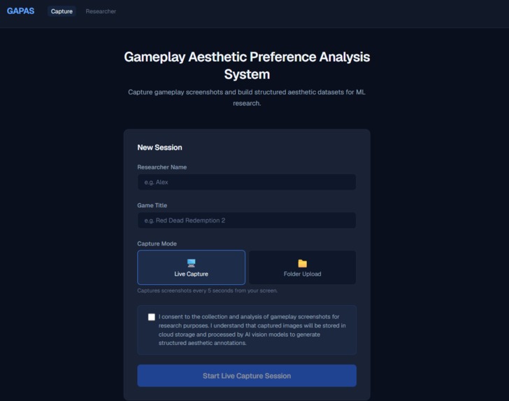 GAPAS — Game Aesthetic Preference Analysis System – screenshot 4