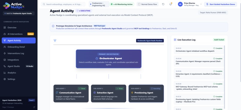 ActiveNudge - Autonomous Employee Onboarding Agent – screenshot 3