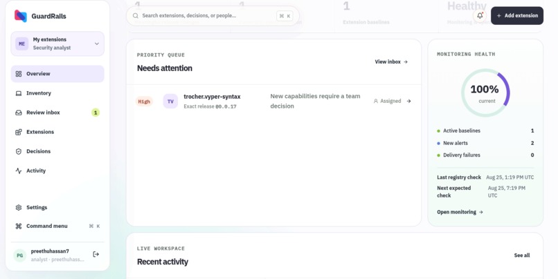 GuardRails – screenshot 3