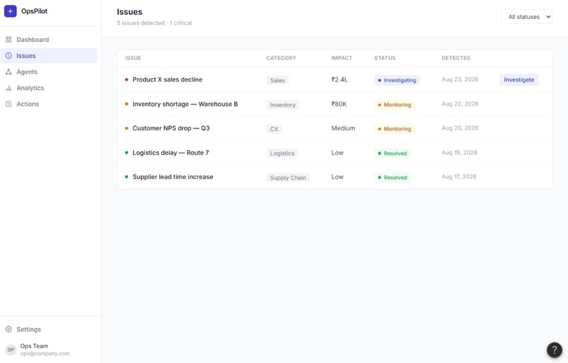 OpsPilot – screenshot 1