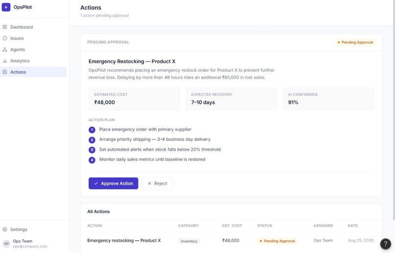 OpsPilot – screenshot 2