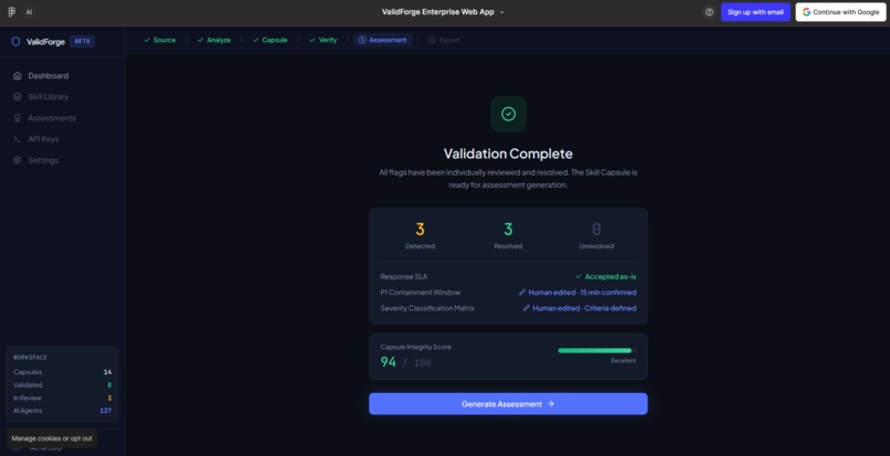 ValidForge – screenshot 1
