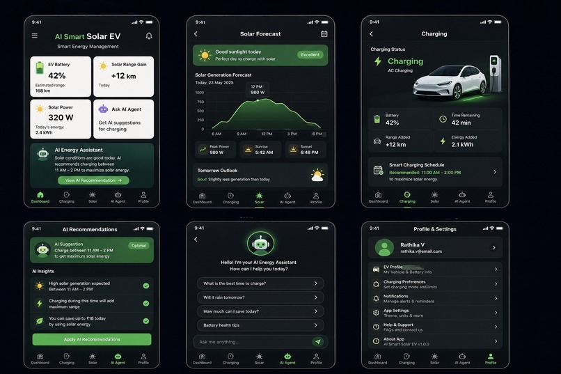 EcoCharge- AI  Agent For Solar Powered Charging  – screenshot 1