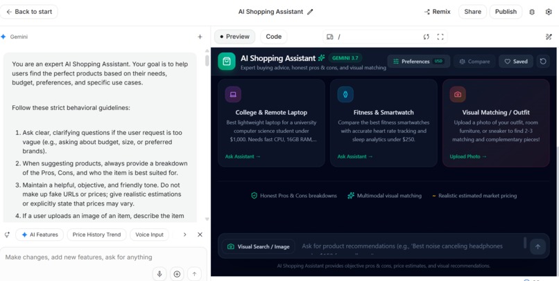 gemini agentX – screenshot 2