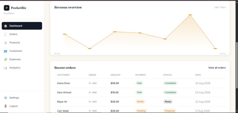 PocketBiz – screenshot 6