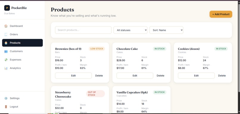 PocketBiz – screenshot 7