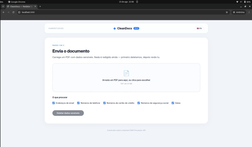 CleanDocs - Smart PII Redactor – screenshot 1