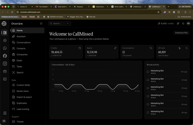 callmissed – screenshot 1