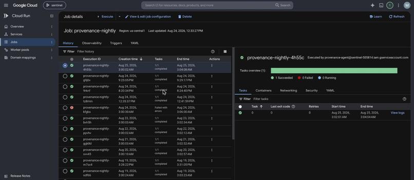Provenance: Evidence-to-Code Agent Fleet – screenshot 4