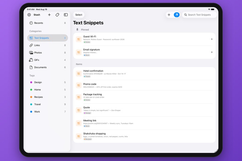 Stash: Quickly Add to Clipboard – screenshot 6