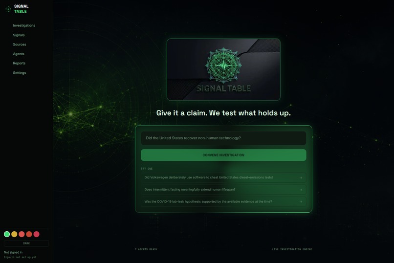 Signal Table – screenshot 7