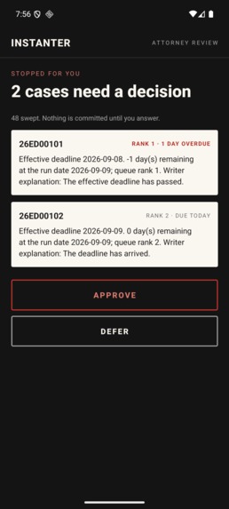 Instanter – screenshot 2