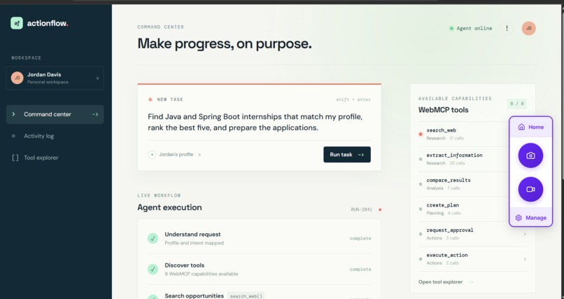 Actionflow – screenshot 1
