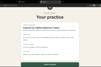 Dhyana focus app with ai integration