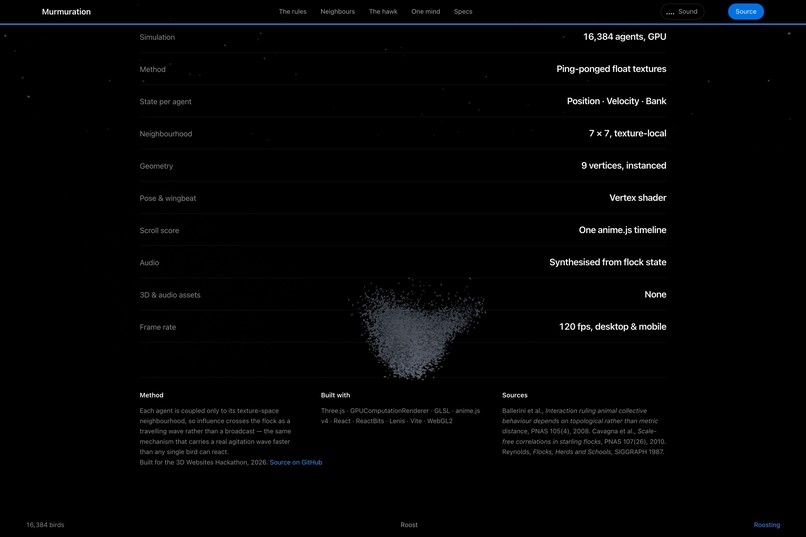 Murmuration/The color is the point  – screenshot 2