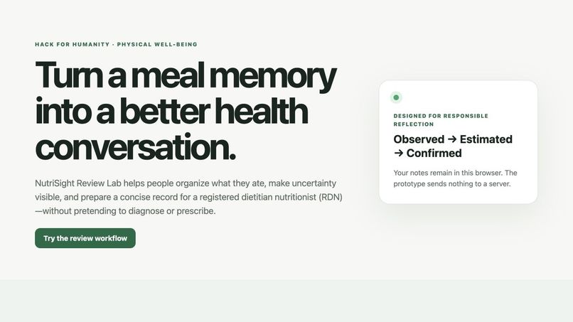 NutriSight Review Lab – screenshot 2