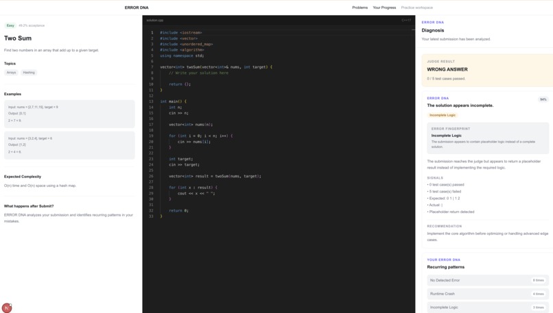ERROR DNA – screenshot 1