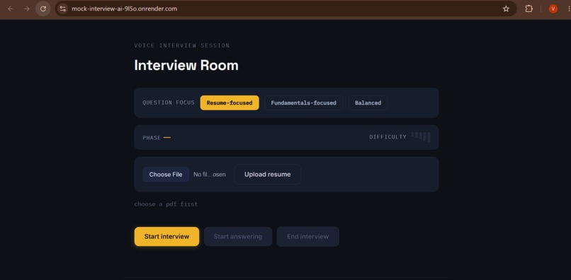 Mock Interview AI – screenshot 2