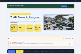 TrafficSense AI — Predictive Traffic Command Center