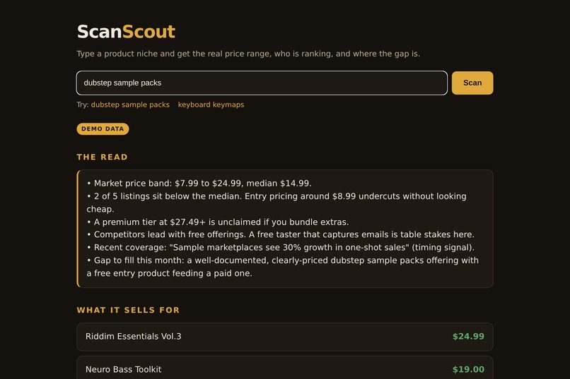 ScanScout – screenshot 1