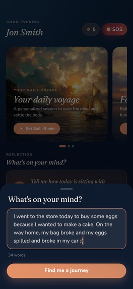Shora: Personalized Meditation and Journaling – screenshot 3