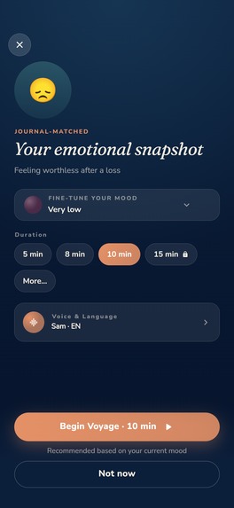 Shora: Personalized Meditation and Journaling – screenshot 6
