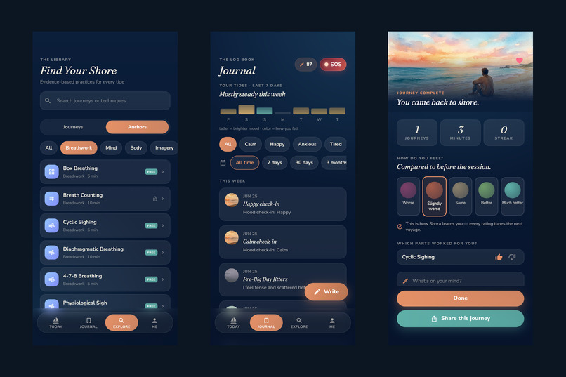 Shora: Personalized Meditation and Journaling – screenshot 14