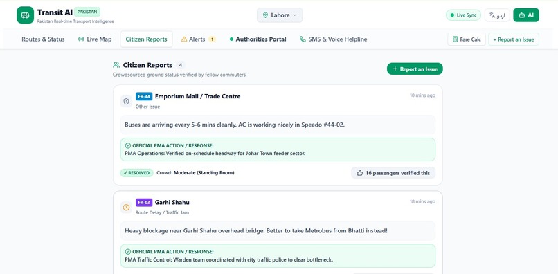 Transit ai sense – screenshot 3