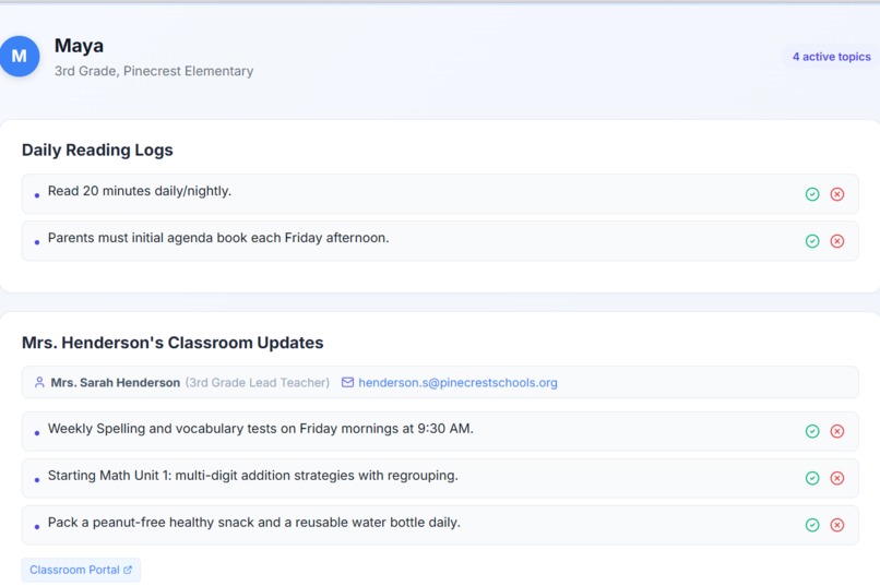 SchoolHub: Inbox, Reimagined for Busy Parents – screenshot 2