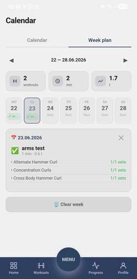 BeeStrong - Gym Tracker – screenshot 4