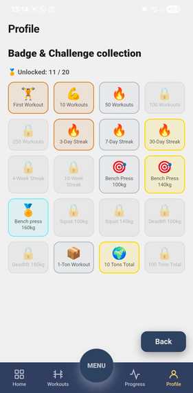 BeeStrong - Gym Tracker – screenshot 7